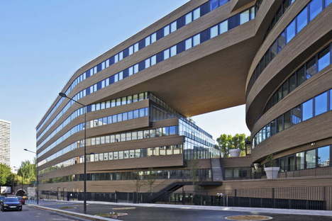 MVRDV edificio per uffici Pushed Slab a Parigi