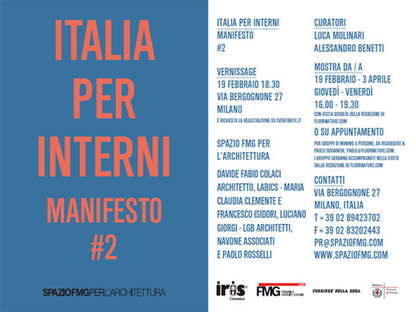 mostra SpazioFMG Italia per Interni Manifesto #2
