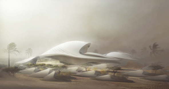 MIR Creative Studios animazione di Bee’ah Headquarters Zaha Hadid Architects