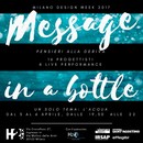 Message in a Bottle - Pensieri alla deriva H2O alla Milano Design Week 2017