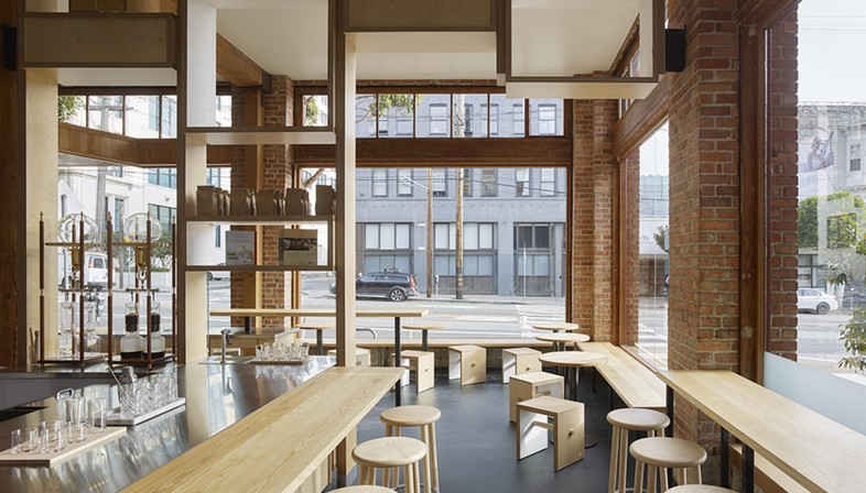 Bohlin Cywinski Jackson Bay Area café interior design