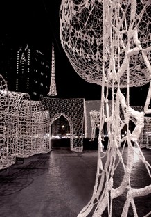 Merletti diventano Landmark Urbani nelle installazioni di Choi+Shine Architects 
