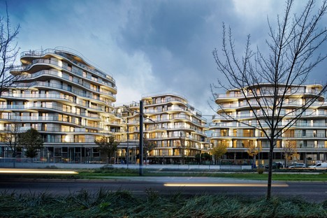 Christophe Rousselle Architecte Courbes edifici residenziali a Colombes Francia