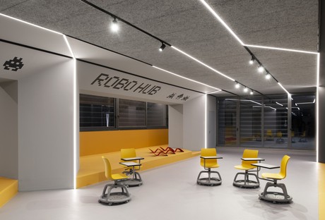 SBG architetti ROBOHUB l'Atelier di robotica della scuola Curiel di Rozzano