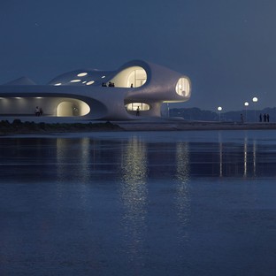 MAD Architects Wormhole Library un paesaggio da sogno a Haikou