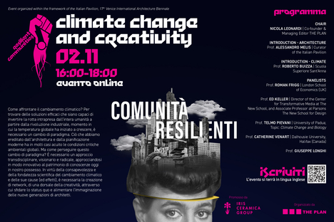 I temi di COP26 a Comunità Resilienti - Biennale di Venezia