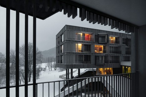I colori e le atmosfere del paesaggio alpino per l'interior design del Falkensteiner Hotel Montafon 5*