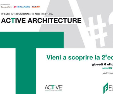 CONCORSO INTERNAZIONALE DI ARCHITETTURA ACTIVE ARCHITECTURE