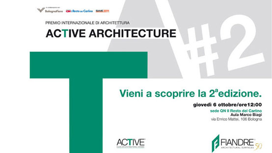 CONCORSO INTERNAZIONALE DI ARCHITETTURA ACTIVE ARCHITECTURE