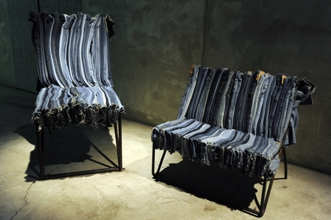 Design dagli scarti dei jeans