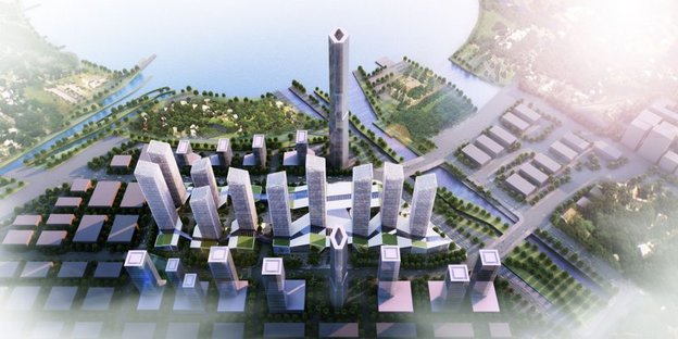 gmp nuovo progetto urbano in Shenzhen