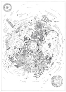 Raumlabor, Mappa Mundi, stampa su tela, 2011-2014