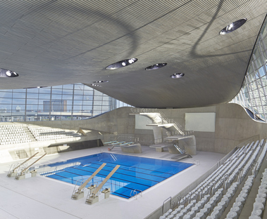 Zaha Hadid Architects nuovi elementi di design per il London Aquatics Centre