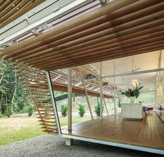 Casa Sin Huella di Schütte e A-01, abitazione scalabile per nature selvagge