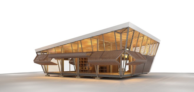 Casa Sin Huella di Schütte e A-01, abitazione scalabile per nature selvagge