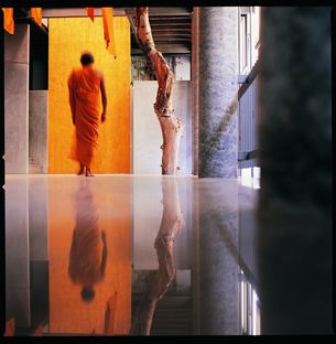 Un museo del tempio buddhista in Thailandia