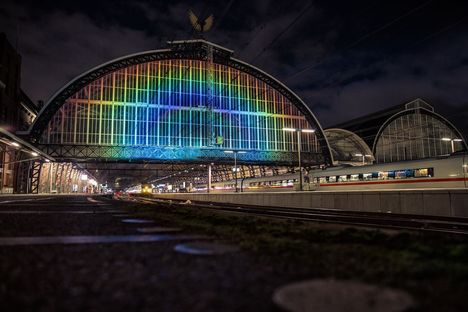 Rainbow Station alla stazione centrale di Amsterdam 