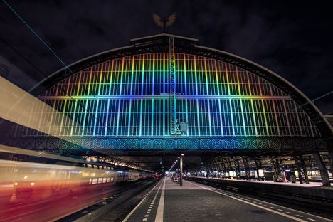 Rainbow Station alla stazione centrale di Amsterdam 
