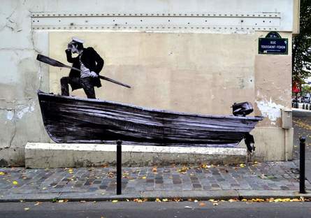 Spazio pubblico e Street Art. Levalet a Parigi.