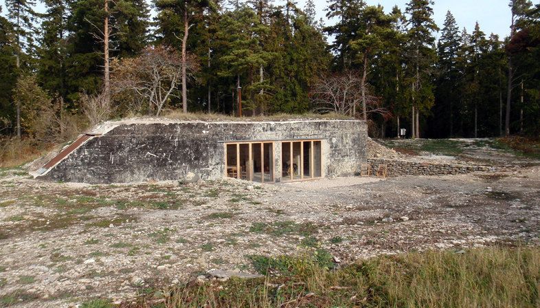 Un bunker come casa per le vacanze