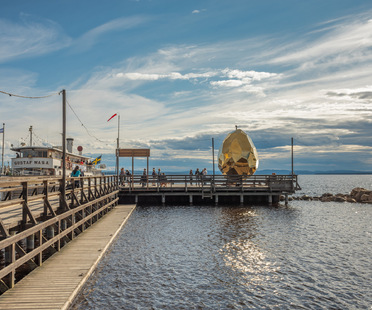 Solar Egg sul lago Siljan, in Svezia