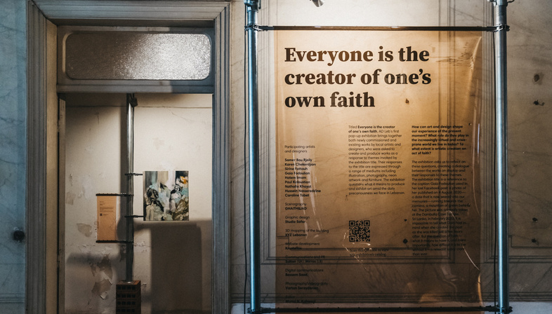 Mostra Everyone is the creator of one’s own faith di AD Leb a Beirut