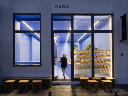 Gonzalez Haase AAS firma Aera, una panetteria a Berlin-Mitte