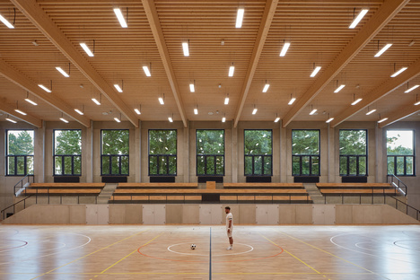 Un edificio passivo per essere attivi, palazzetto dello sport di o-va a Kolín