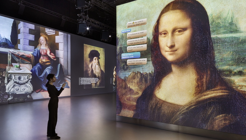 Leonardo da Vinci nella Genius Immersive Experience a Berlino