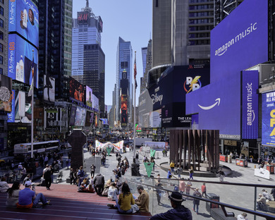 CLB Architects, padiglione sostenibile FILTER per EMIT a Times Square