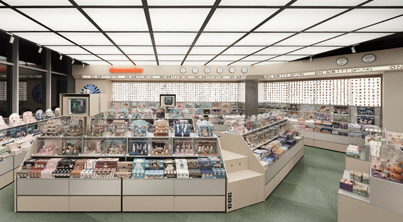 Retro-futurismo per X11, un negozio di giocattoli di TOMO Design