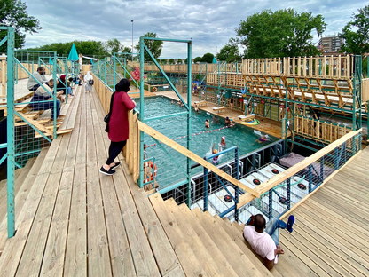 FLOW, una piscina pubblica temporanea a Bruxelles