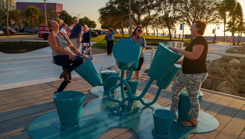 Arte come attivatore nel nuovo Bay Park a Sarasota, Florida