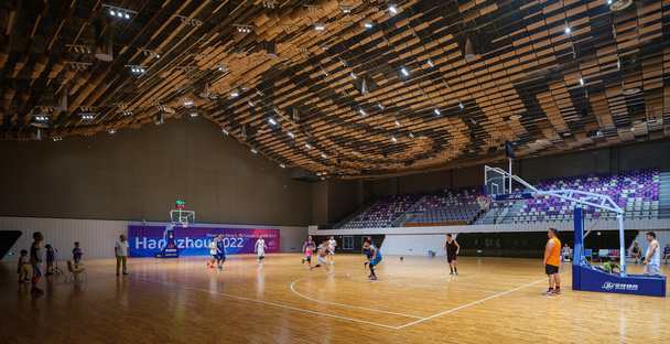 Il Fuyang Yinhu Sports Center per i Giochi Asiatici ecologici e culturali