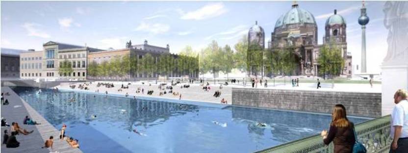 Progetto di rinnovamento urbano a Berlino convertirà il fiume in piscina naturale!