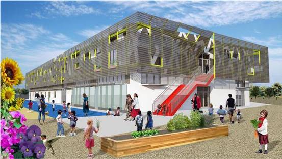 Prototipo di scuola ad energia zero per la città di Los Angeles