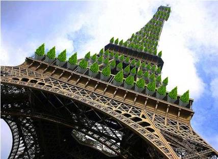 Si propone una trasformazione verde per la Tour Eiffel