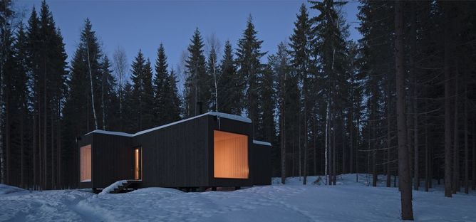 Casa sostenibile nelle campagne finlandesi.