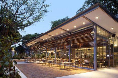 Café Melba, Singapore. Immersione nel verde cittadino.