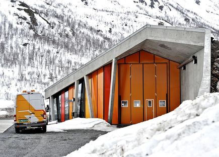 Infrastruttura e paesaggio in Norvegia.