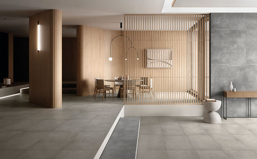 Ariostea Next: cemento e resine per il design degli ambienti contemporanei