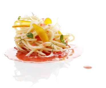 Insalata di spaghetti, bottarga e coulis di pomodoro: cosa occorre