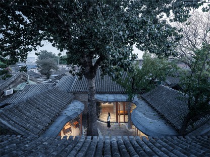 Casa ristrutturata in legno, mattoni e bamboo lamellare a Beijing