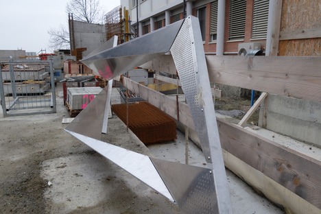 Frangisole fisso in alluminio per l’AGORÀ di Behnisch Architekten
