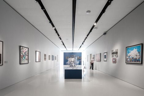 Il micro-museo degli impressionisti russi in cemento e alluminio perforato
