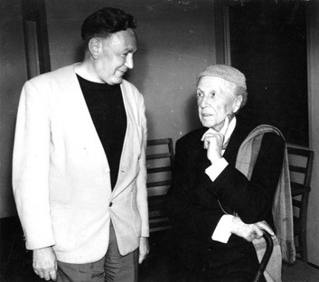 Bruce Goff and Frank Lloyd Wright, Courtesy of Goff Archive, Ryerson & Burnham