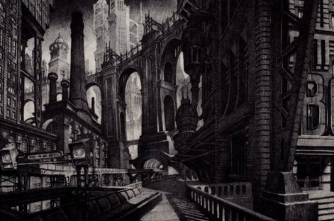 Anton Furst's Sketches for Batman, Gotham City